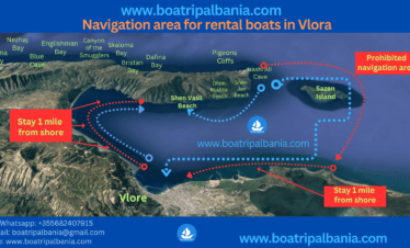 Boat Rental Vlore EAG2 Harta